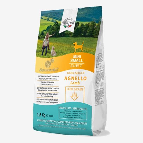 CB021/015 dog mini-small lamb 1,5kg Monoproteines Diétás teljes értékű táp táplálék intolerancia csökkentésére. Fehérjeforrás - bárány. 